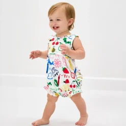 Bamboo Baby Clothes|Rompers<Little Sleepies Bubble Romper Coloring Crew