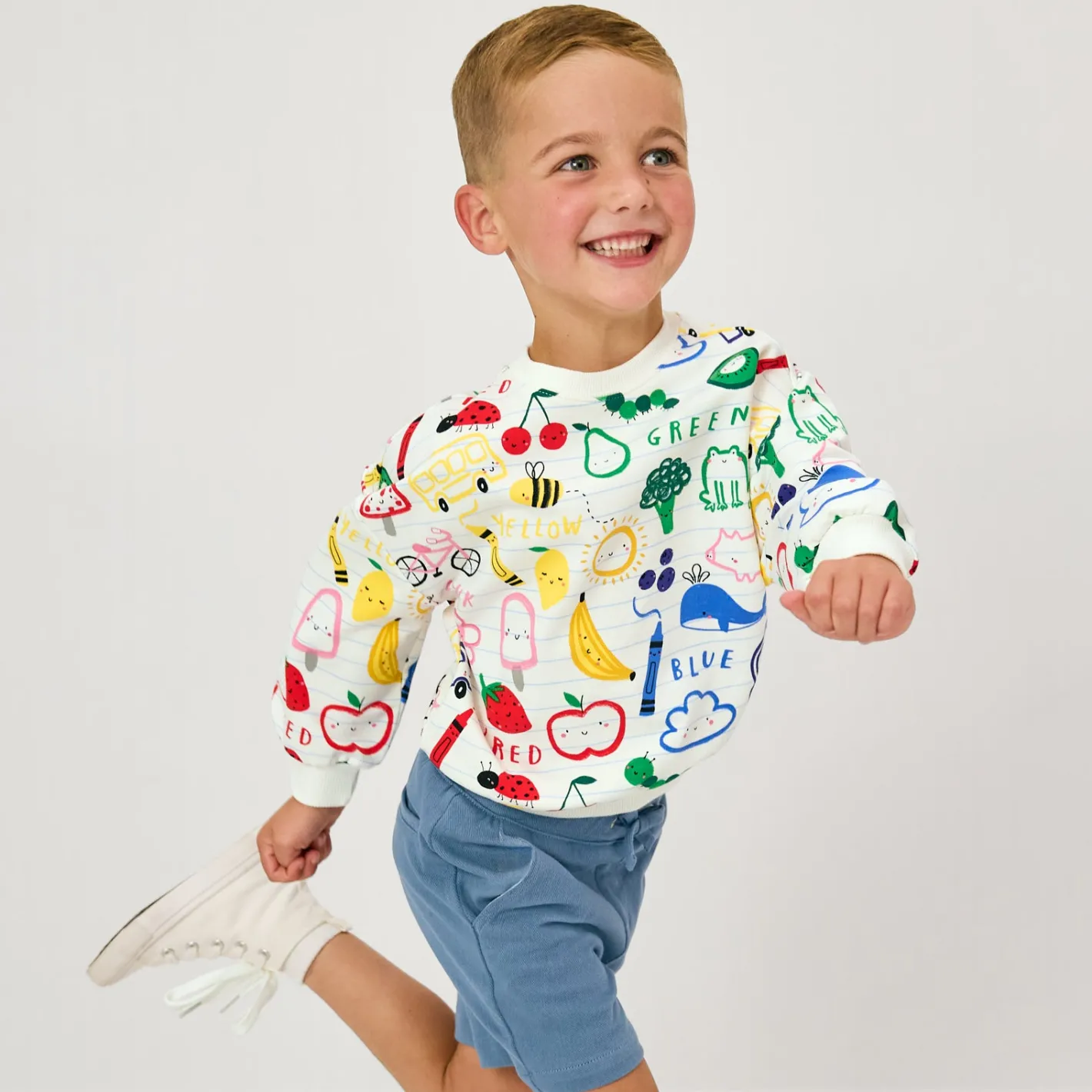 Tops & Tees|Tops & Tees<Little Sleepies Drop Shoulder Crewneck Coloring Crew