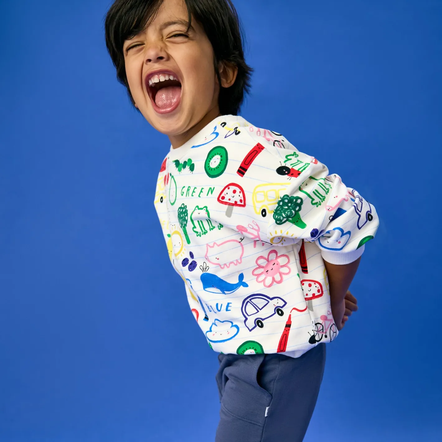 Tops & Tees|Tops & Tees<Little Sleepies Drop Shoulder Crewneck Coloring Crew