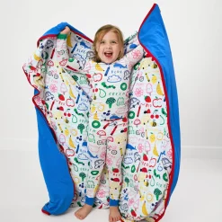 Cloud Blankets|Cloud Blankets<Little Sleepies Large Cloud Blanket® Coloring Crew