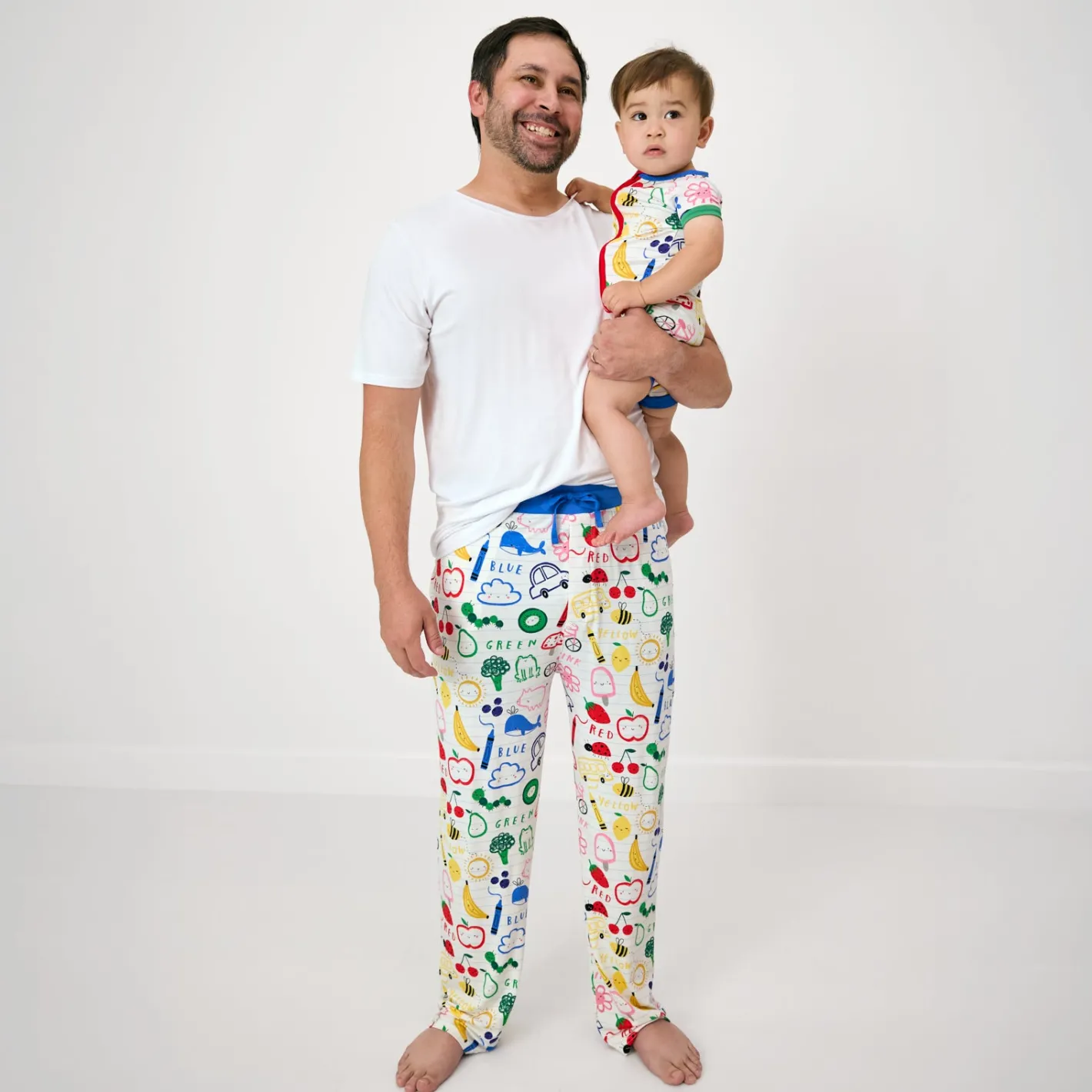 Daddy & Me|Full Family Matching<Little Sleepies Men's Pajama Pants Coloring Crew