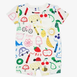 Bamboo Baby Clothes|Rompers<Little Sleepies Pocket Shorty Romper Coloring Crew