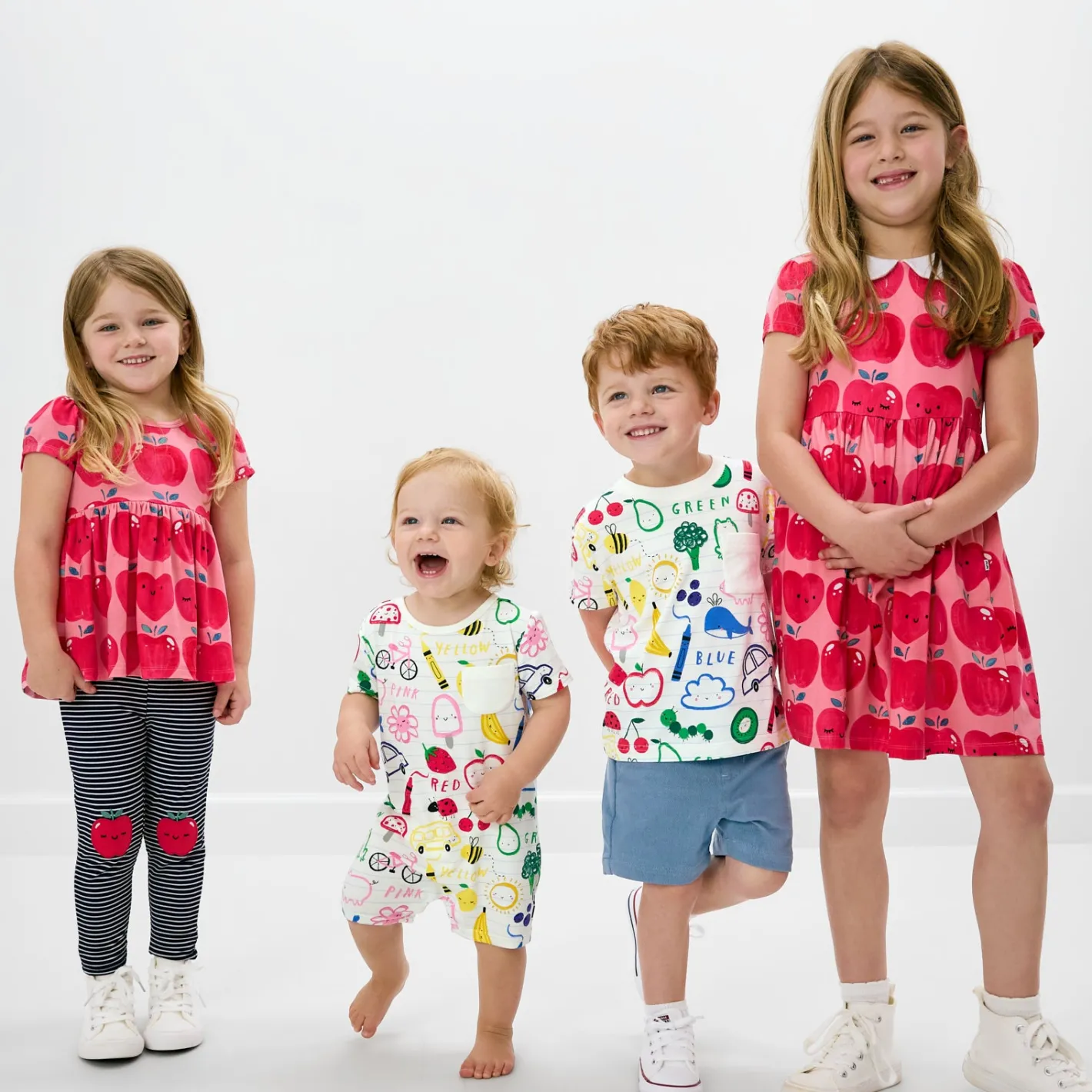 Bamboo Baby Clothes|Rompers<Little Sleepies Pocket Shorty Romper Coloring Crew