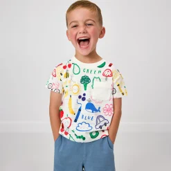 Tops & Tees|Tops & Tees<Little Sleepies Relaxed Pocket Tee Coloring Crew