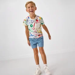 Tops & Tees|Tops & Tees<Little Sleepies Relaxed Pocket Tee Coloring Crew