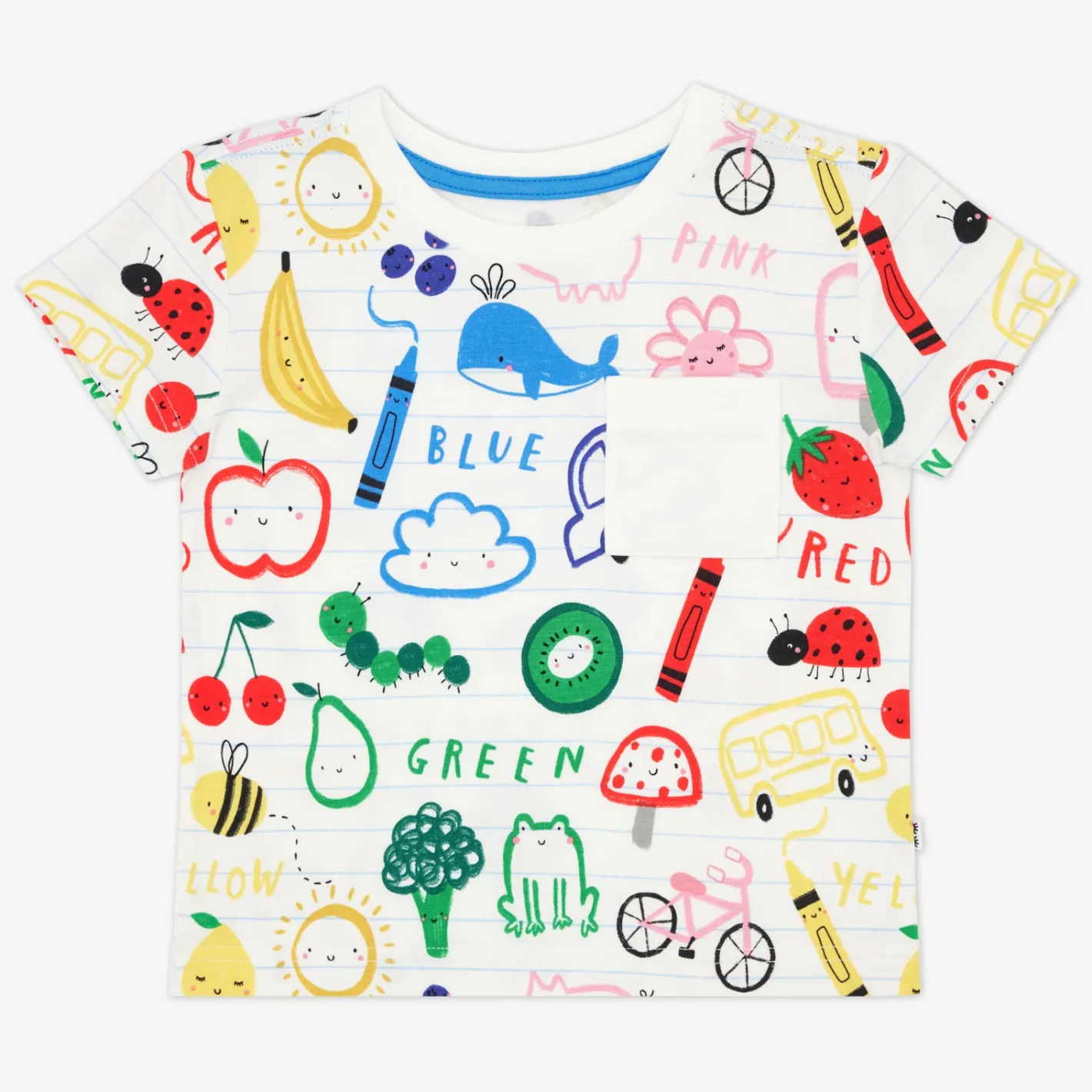 Tops & Tees|Tops & Tees<Little Sleepies Relaxed Pocket Tee Coloring Crew