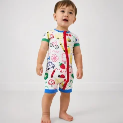 Zippies|Mommy & Me<Little Sleepies Shorty Zippy Coloring Crew