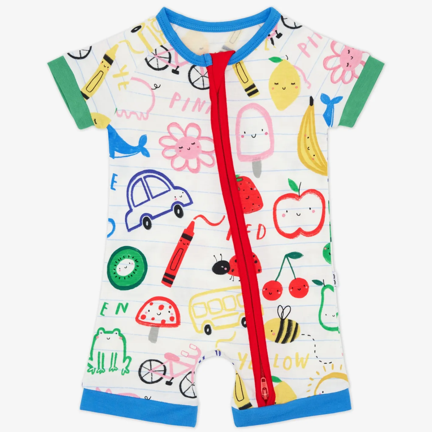 Zippies|Mommy & Me<Little Sleepies Shorty Zippy Coloring Crew