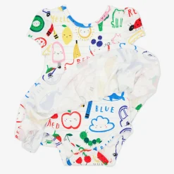 Bamboo Baby Clothes|Bodysuits<Little Sleepies Skater Dress with Bodysuit Coloring Crew