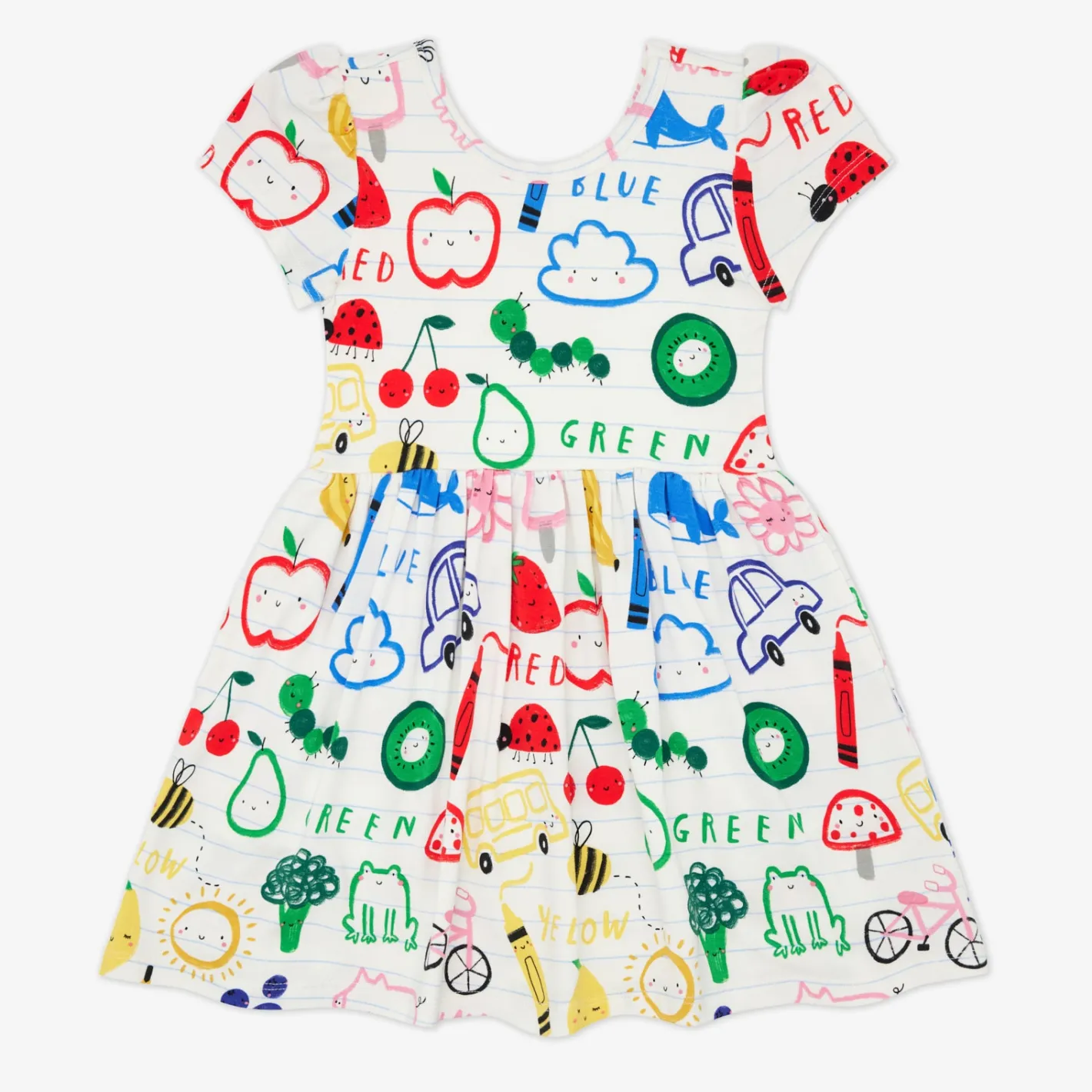 Dresses|Dresses<Little Sleepies Skater Dress Coloring Crew