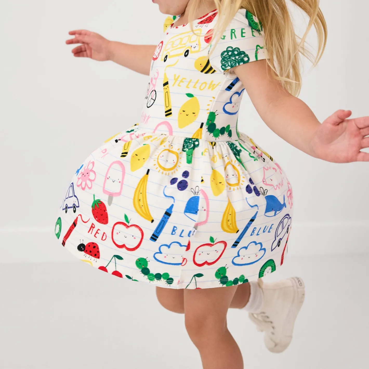 Dresses|Dresses<Little Sleepies Skater Dress Coloring Crew