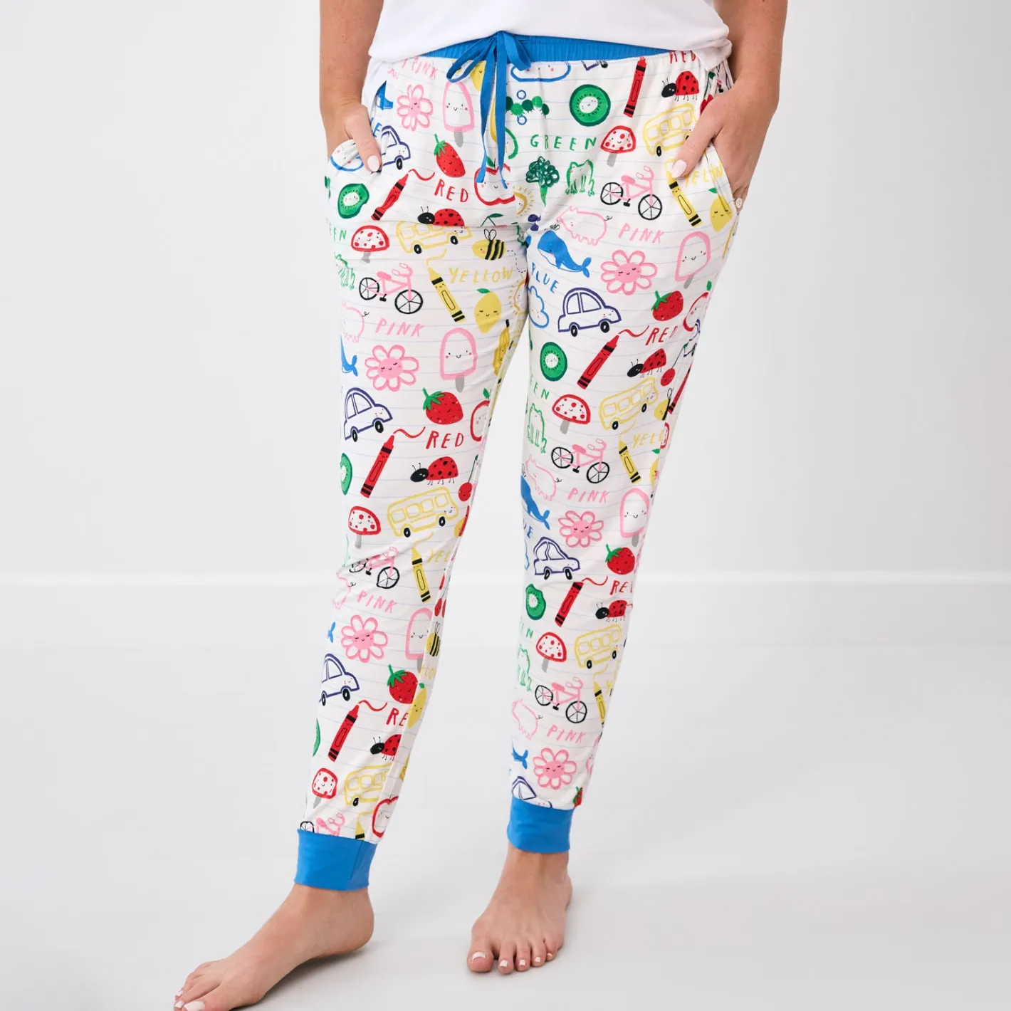 Mommy & Me|Mommy & Me<Little Sleepies Women's Pajama Pants Coloring Crew