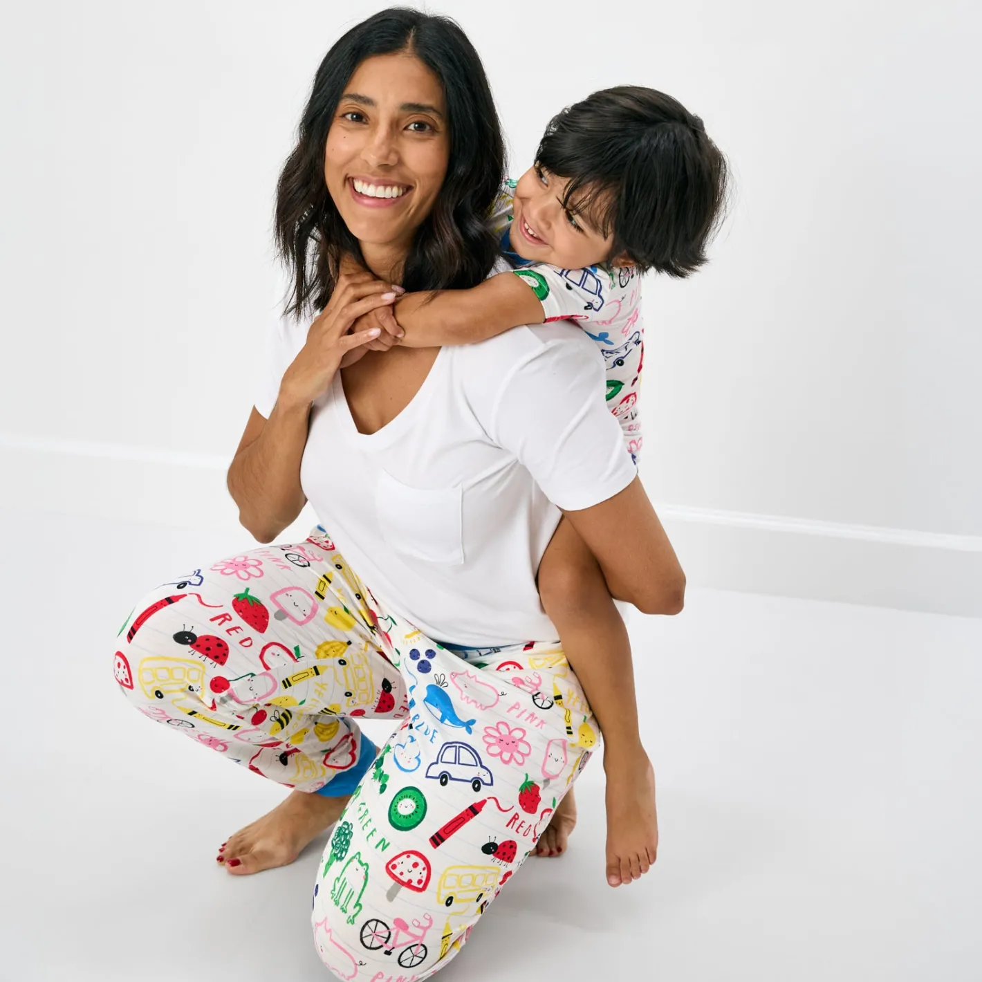 Mommy & Me|Mommy & Me<Little Sleepies Women's Pajama Pants Coloring Crew