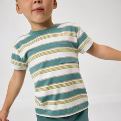 Tops & Tees|Tops & Tees<Little Sleepies Relaxed Pocket Tee Comet Stripes