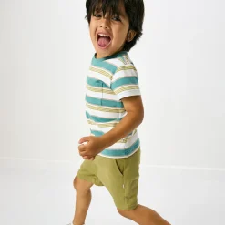 Tops & Tees|Tops & Tees<Little Sleepies Relaxed Pocket Tee Comet Stripes
