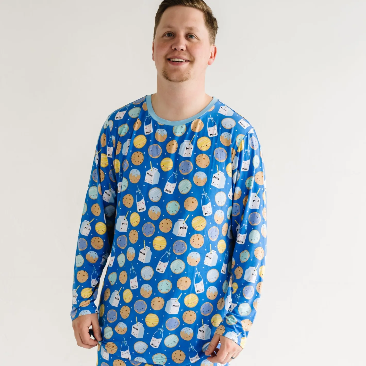 Daddy & Me|Men's<Little Sleepies Men's Pajama Top Cookies & Milk