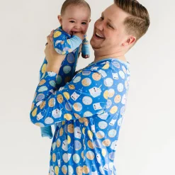 Daddy & Me|Men's<Little Sleepies Men's Pajama Top Cookies & Milk