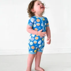 Zippies|Sibling Matching<Little Sleepies Shorty Zippy Cookies & Milk