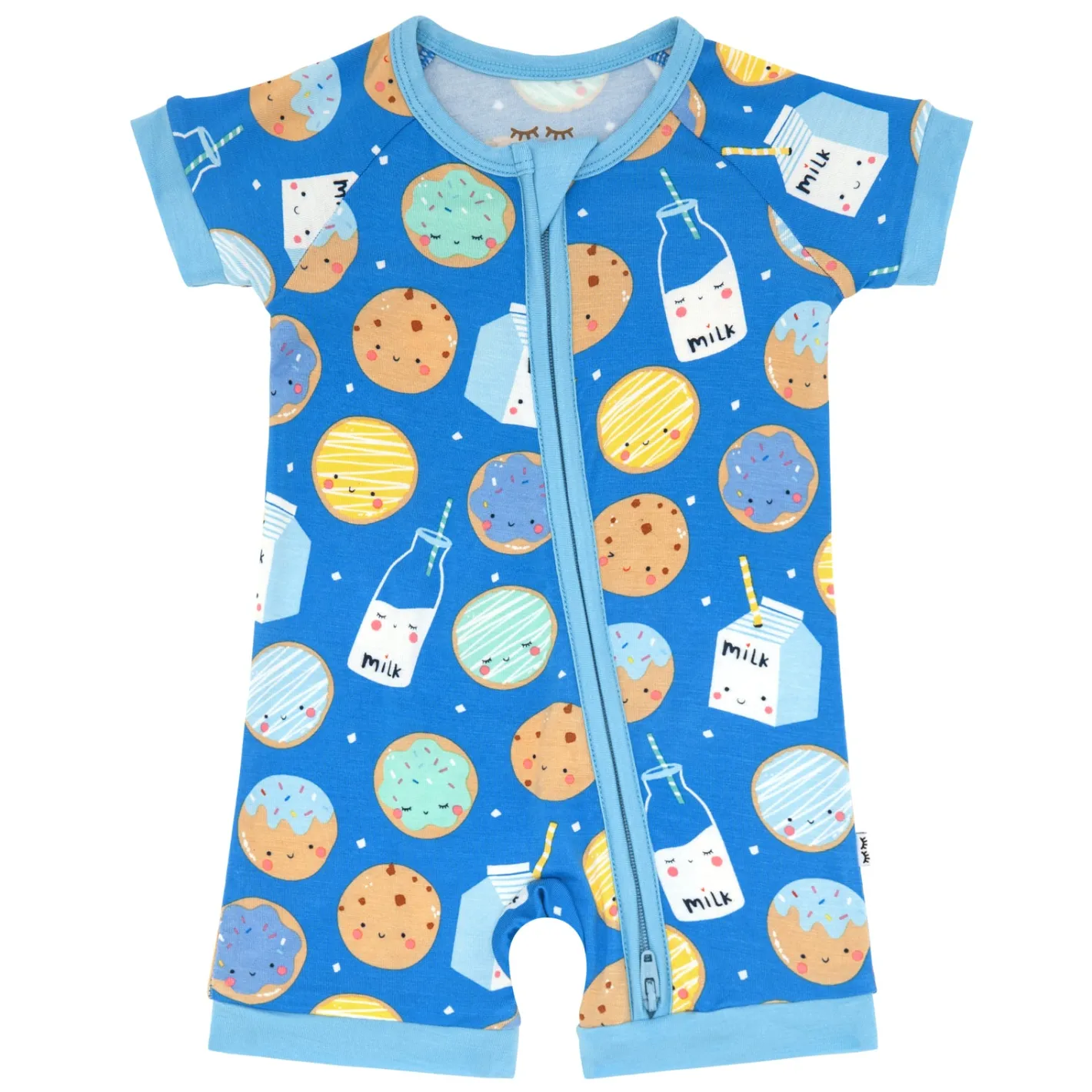 Zippies|Sibling Matching<Little Sleepies Shorty Zippy Cookies & Milk