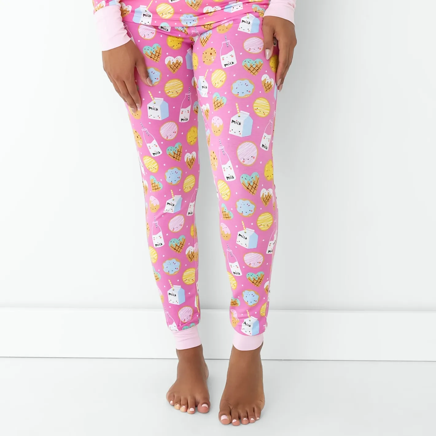 Mommy & Me|Mommy & Me<Little Sleepies Women's Pajama Pants Cookies & Milk