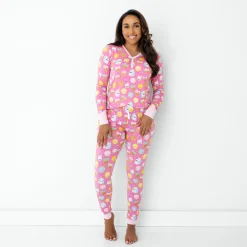 Mommy & Me|Mommy & Me<Little Sleepies Women's Pajama Top Cookies & Milk