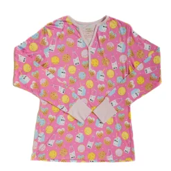 Mommy & Me|Mommy & Me<Little Sleepies Women's Pajama Top Cookies & Milk