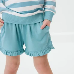 Bottoms|Bottoms<Little Sleepies Ruffle Shorts Cool Teal