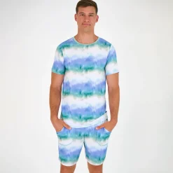 Daddy & Me|Full Family Matching<Little Sleepies Men's Short Sleeve Pajama Top Cosmic Mist