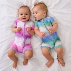Zippies|Sibling Matching<Little Sleepies Shorty Zippy Cosmic Mist