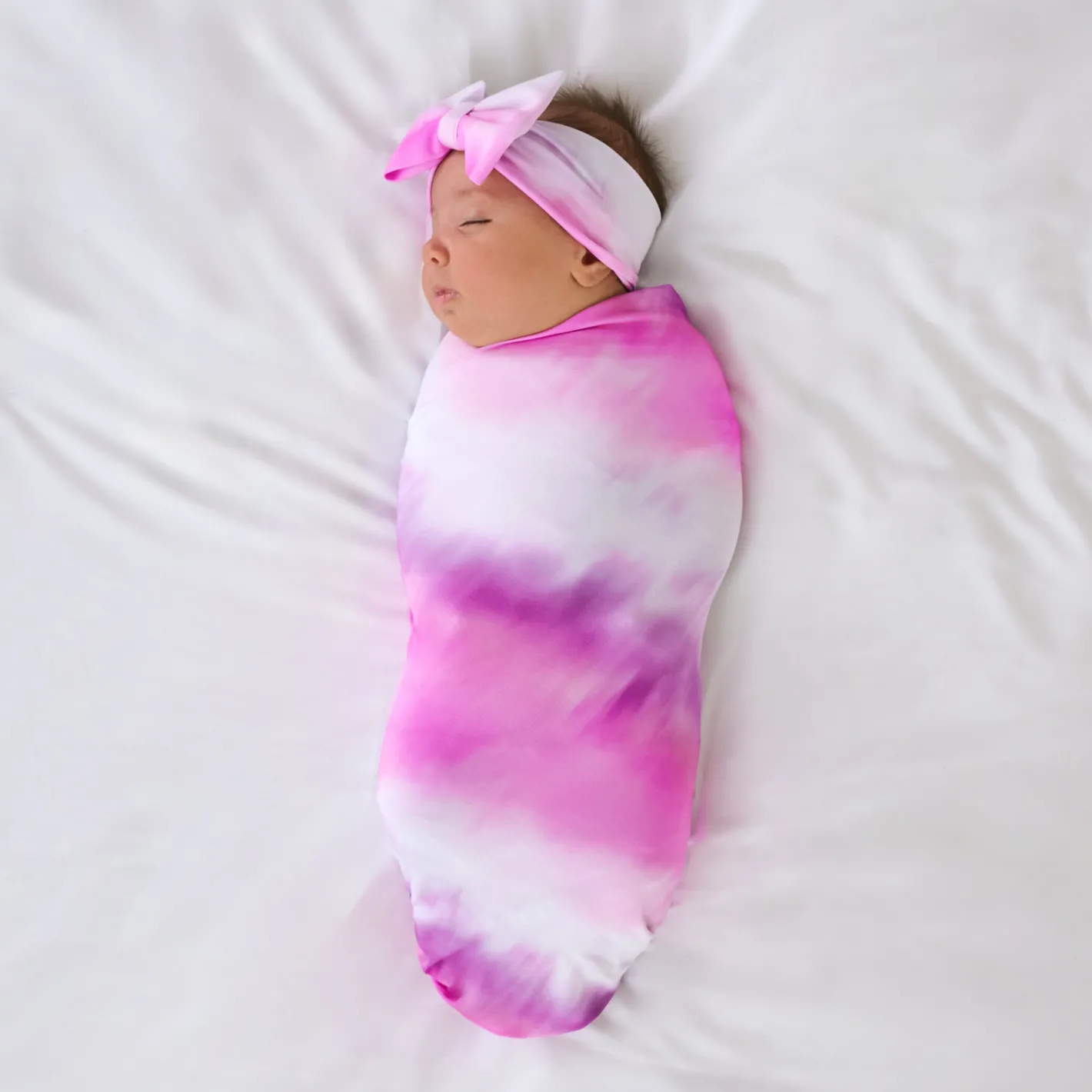 Layette|Swaddles<Little Sleepies Swaddle & Luxe Bow Headband Set Cosmic Mist