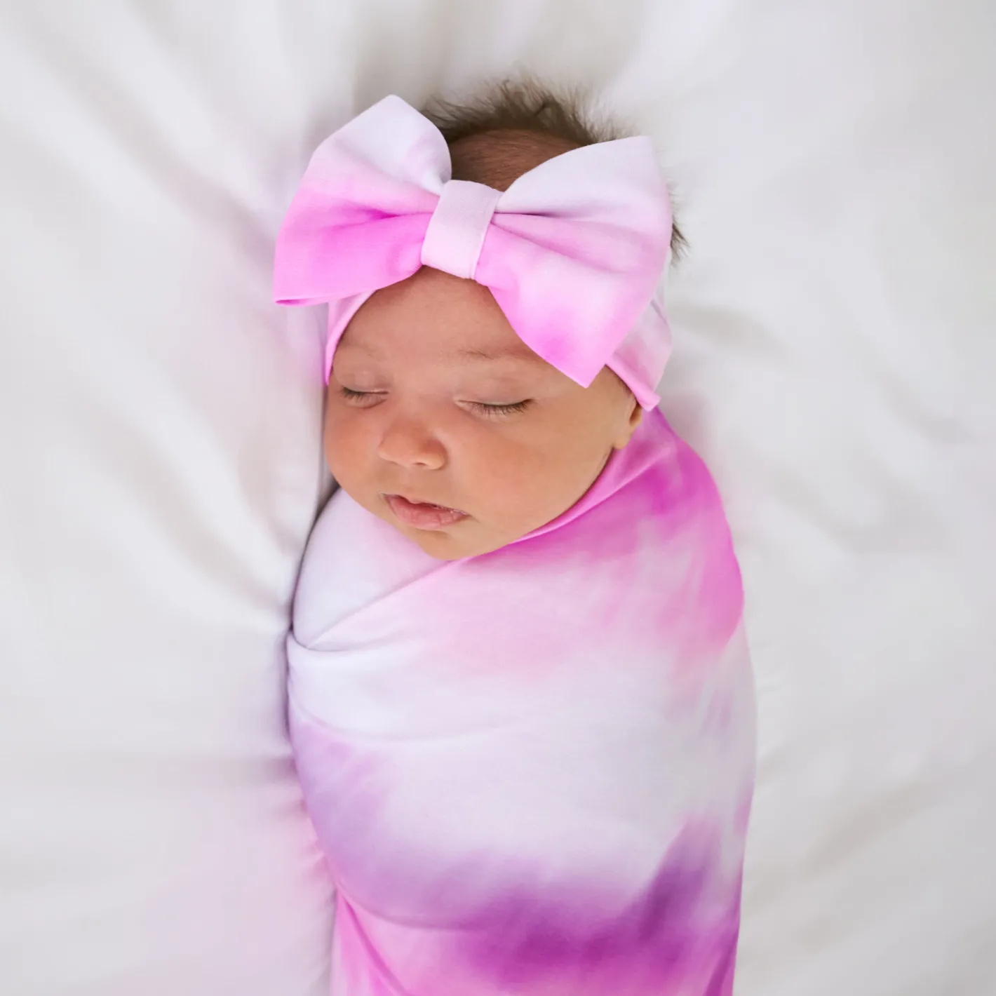 Layette|Swaddles<Little Sleepies Swaddle & Luxe Bow Headband Set Cosmic Mist