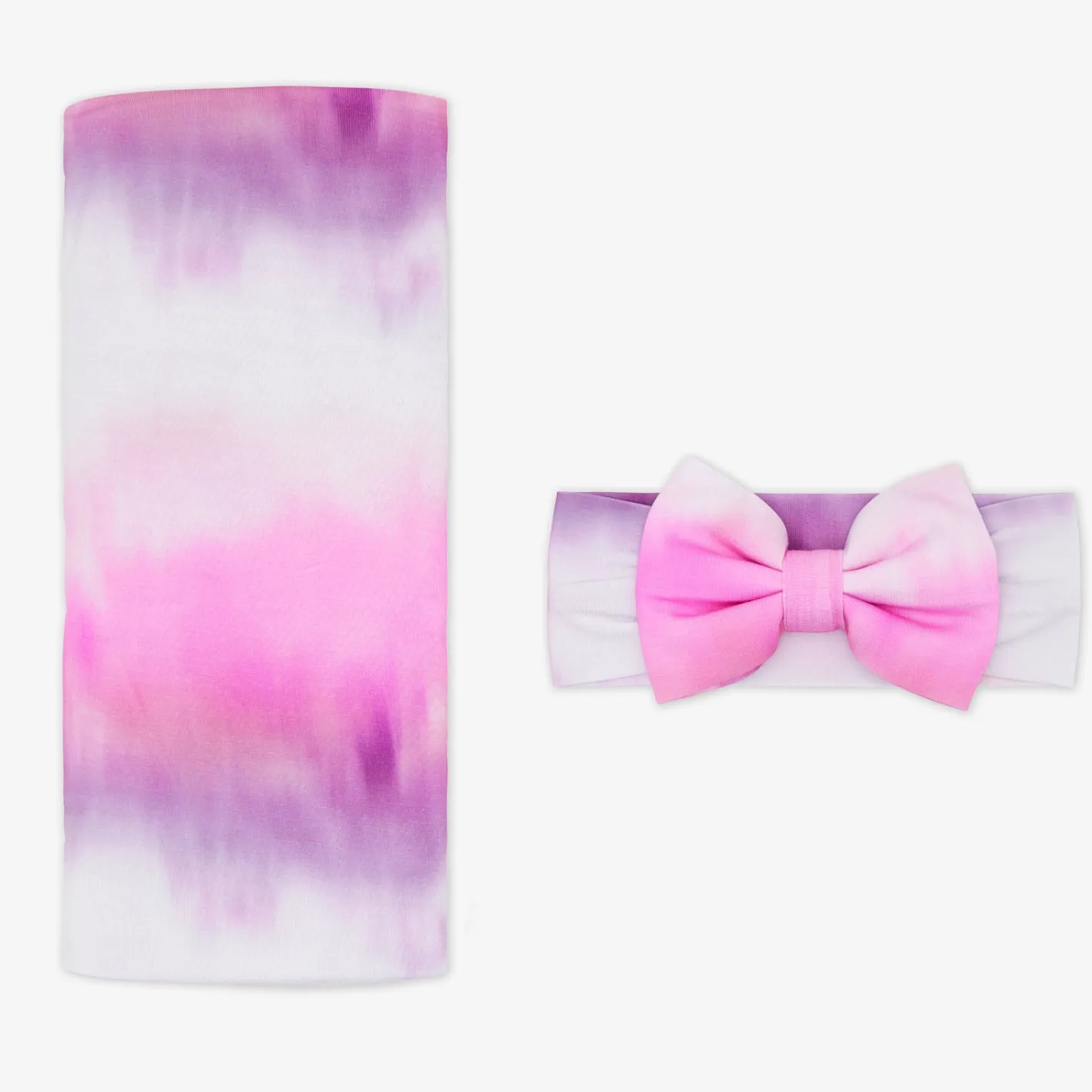 Layette|Swaddles<Little Sleepies Swaddle & Luxe Bow Headband Set Cosmic Mist
