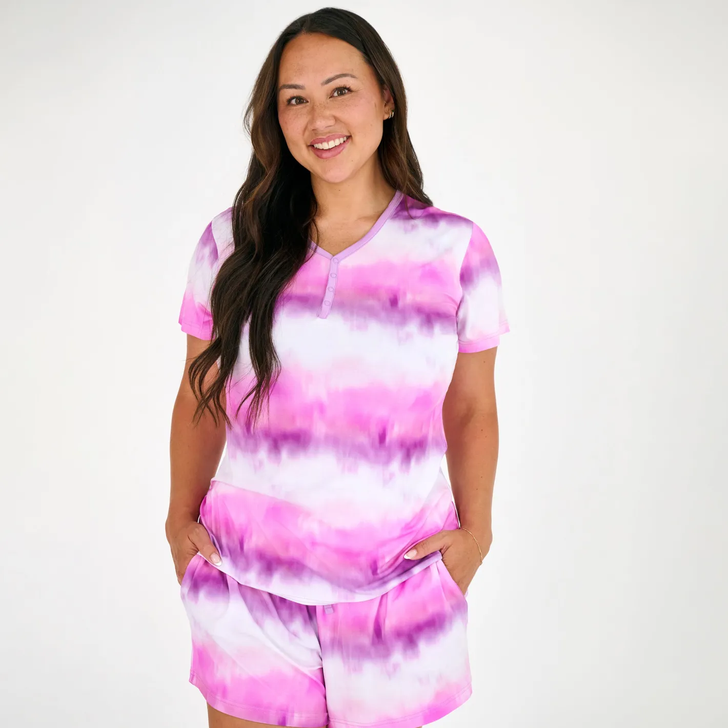 Mommy & Me|Mommy & Me<Little Sleepies Women's Short Sleeve Pajama Top Cosmic Mist