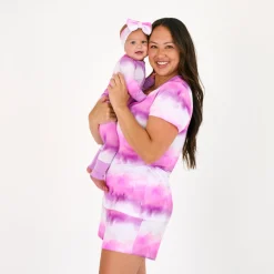 Mommy & Me|Mommy & Me<Little Sleepies Women's Short Sleeve Pajama Top Cosmic Mist