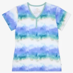 Mommy & Me|Mommy & Me<Little Sleepies Women's Short Sleeve Pajama Top Cosmic Mist