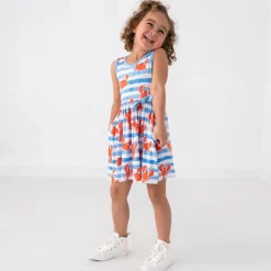 Dresses|Dresses<Little Sleepies Skater Dress Crustacean Crew