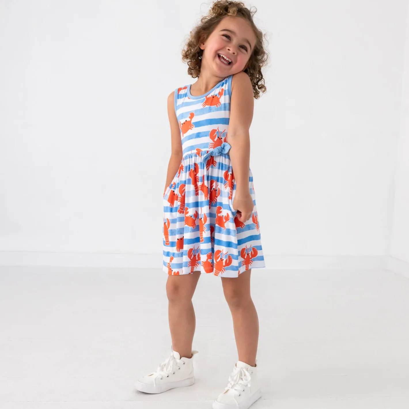 Dresses|Dresses<Little Sleepies Skater Dress Crustacean Crew