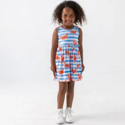 Dresses|Dresses<Little Sleepies Skater Dress Crustacean Crew