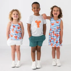 Tops & Tees|Tops & Tees<Little Sleepies Bow Strap Tank Crustacean Crew