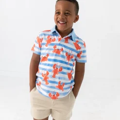 Tops & Tees|Tops & Tees<Little Sleepies Polo Shirt Crustacean Crew