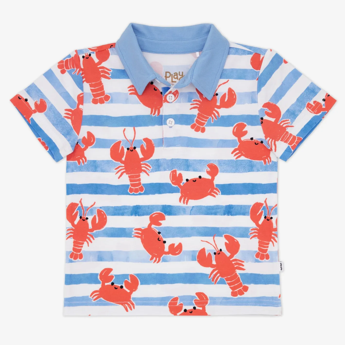 Tops & Tees|Tops & Tees<Little Sleepies Polo Shirt Crustacean Crew