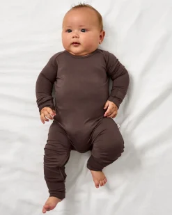 Zippies|Mommy & Me<Little Sleepies Crescent Zippy Dark Chocolate