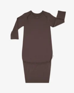 Layette|Infant Gowns<Little Sleepies Infant Gown Dark Chocolate