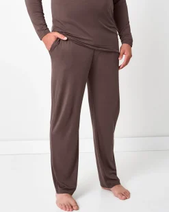 Daddy & Me|Full Family Matching<Little Sleepies Men's Pajama Pants Dark Chocolate