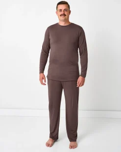 Daddy & Me|Full Family Matching<Little Sleepies Men's Pajama Pants Dark Chocolate