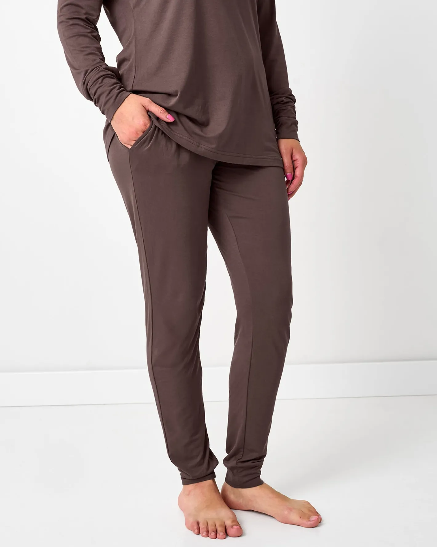 Mommy & Me|Mommy & Me<Little Sleepies Women's Pajama Pants Dark Chocolate