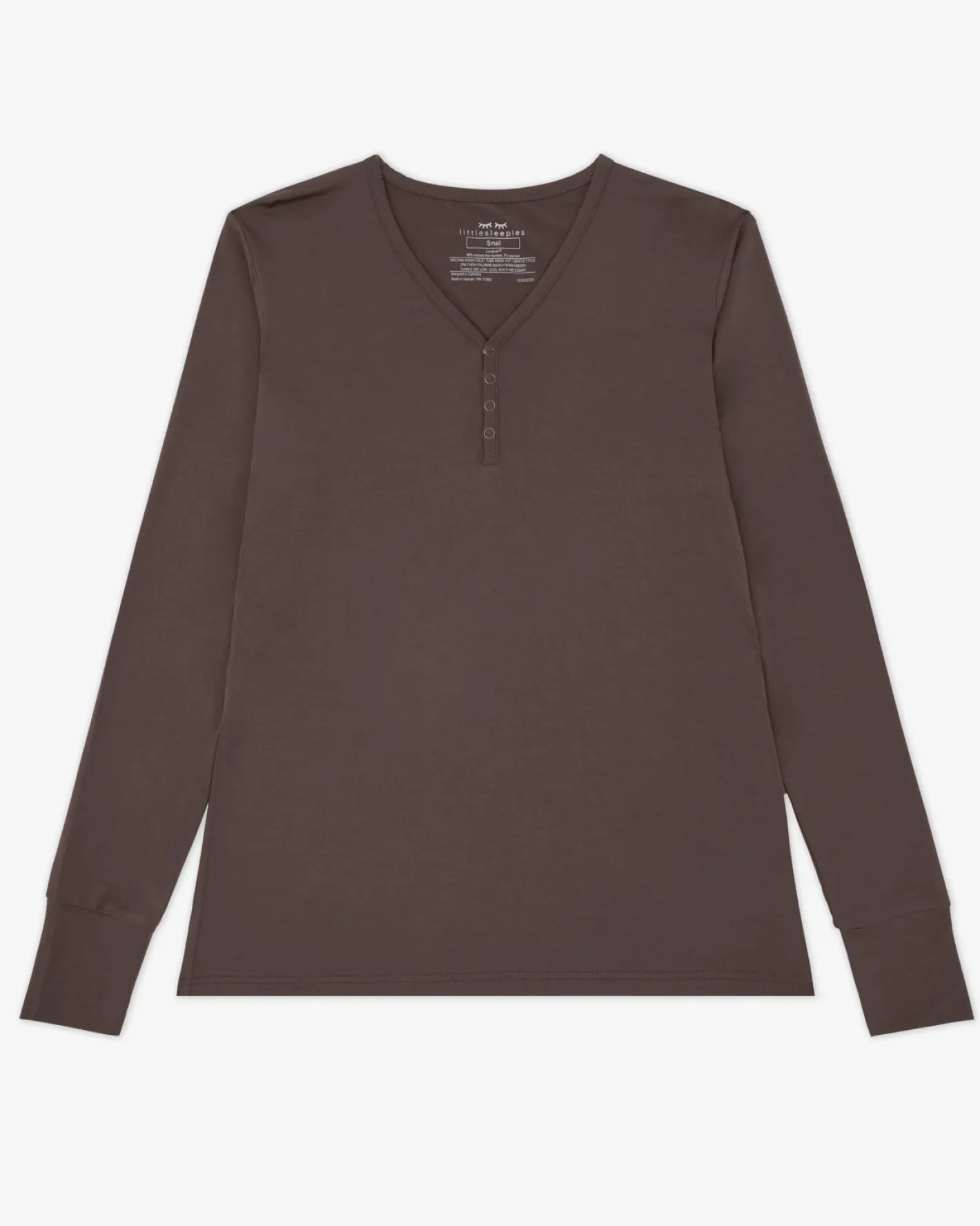 Mommy & Me|Mommy & Me<Little Sleepies Women's Pajama Top Dark Chocolate