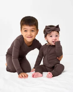 Zippies|Mommy & Me<Little Sleepies Zippy Dark Chocolate
