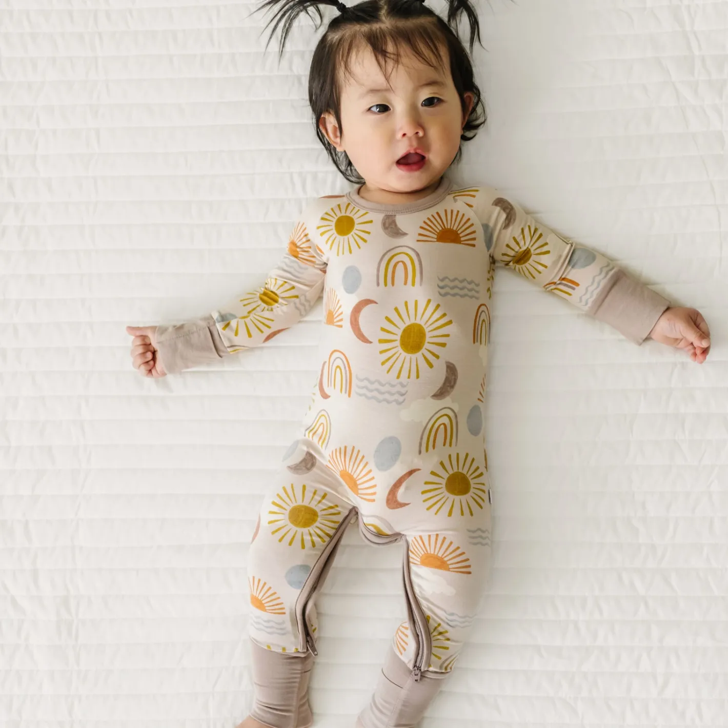 Zippies|Mommy & Me<Little Sleepies Crescent Zippy Desert Sunrise