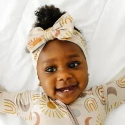 Hats & Headbands<Little Sleepies Luxe Bow Headband Desert Sunrise